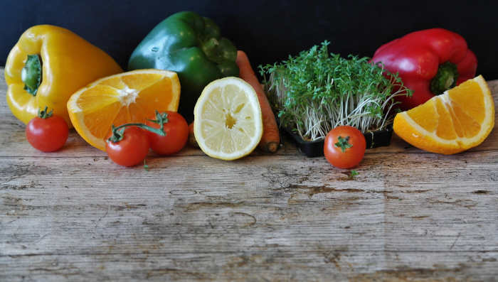 fruit and vegetables for easy health